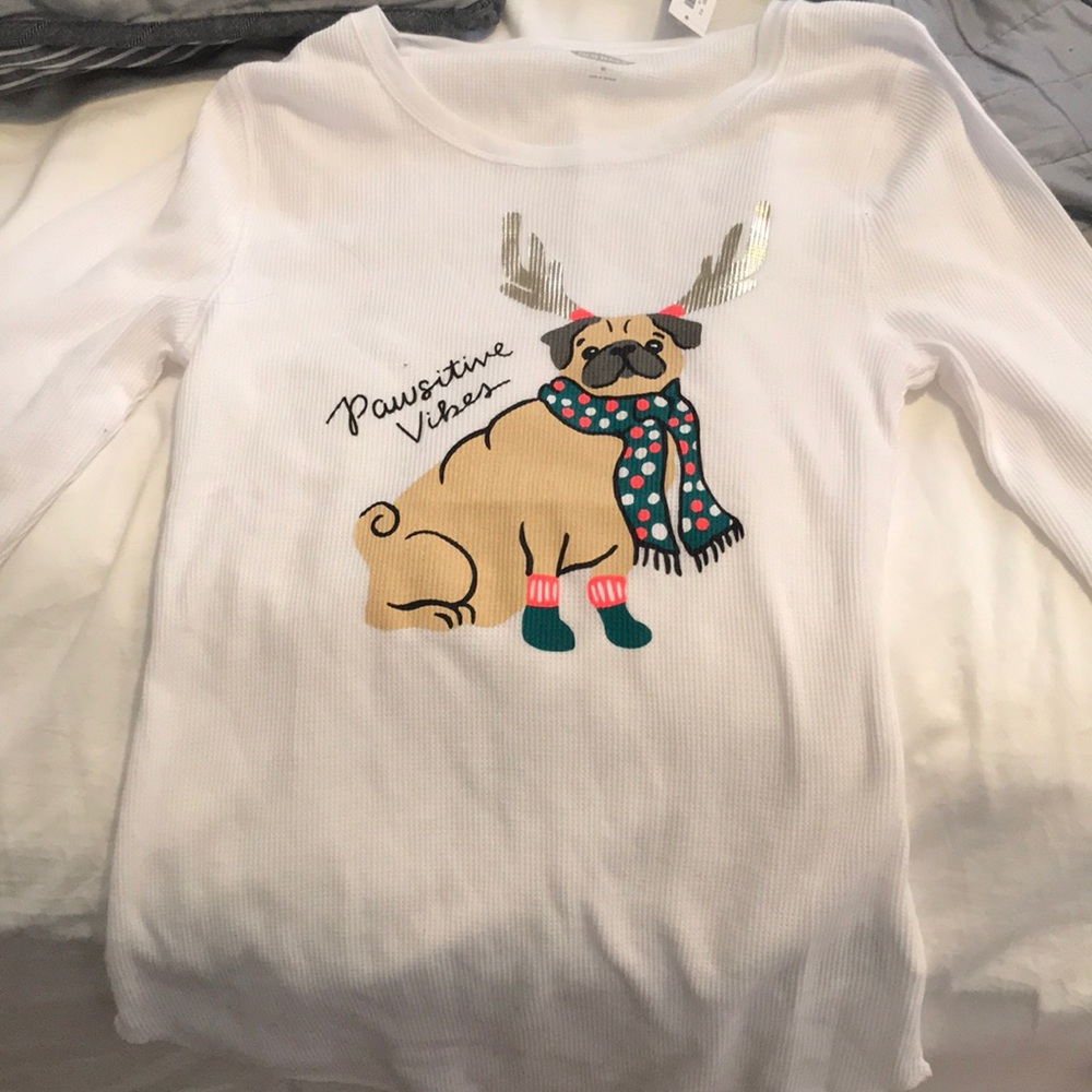 Long sleeve pajama top